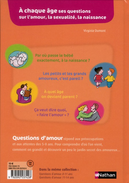 Questions D Amour 5 8 Ans Collectif Livres Pour Enfants Des 3 Ans Cultura