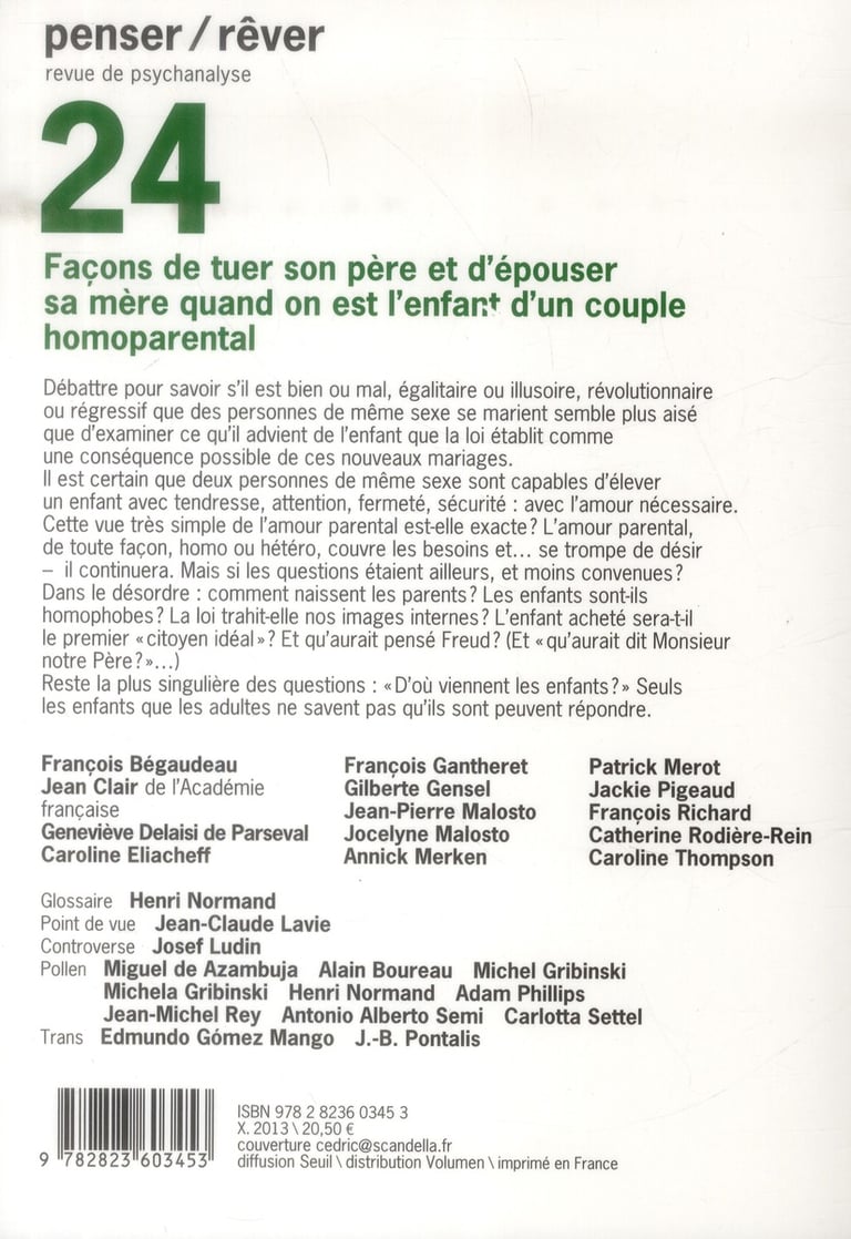 Revue penser rever n.24 façons de tuer son père et d
