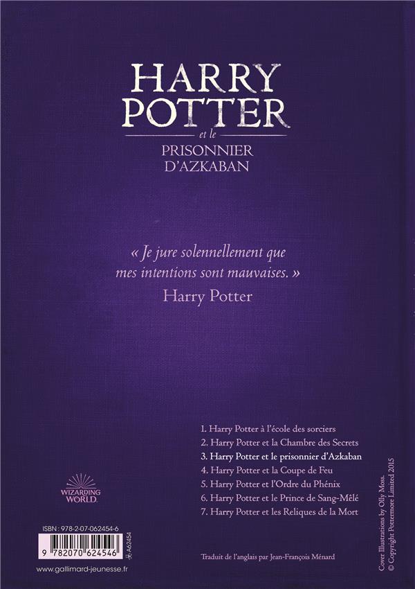 Harry Potter  : Harry Potter et le prisonnier d'Azkaban : J. K. Rowling  - 2070624544 - Romans pour enfants dès 9 ans - Livres pour enfants dès 9  ans | Cultura