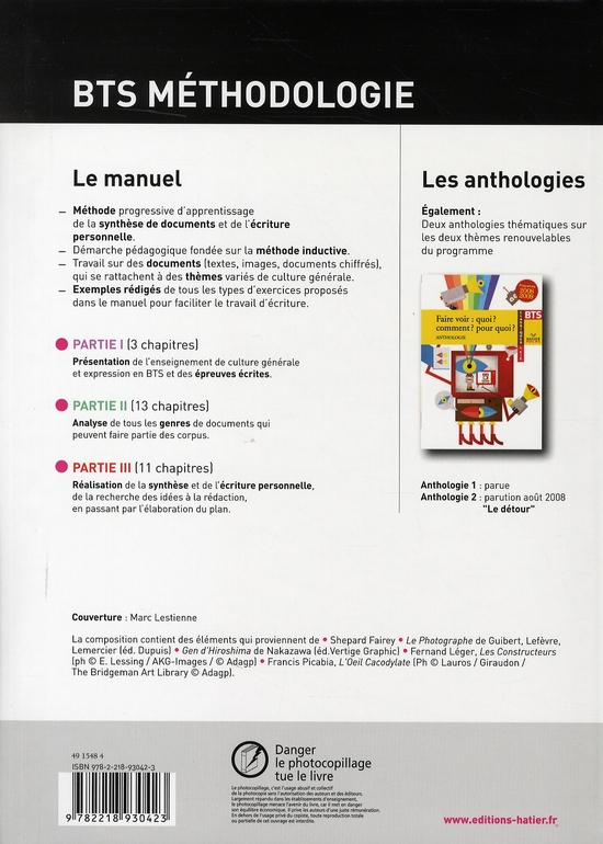 Francais Bts Methodologie Pour L Epreuve De Culture Generale Et Expression Livre De L Eleve Edition 2008 Helene Sabbah 2218930420 Manuels Scolaires Cultura