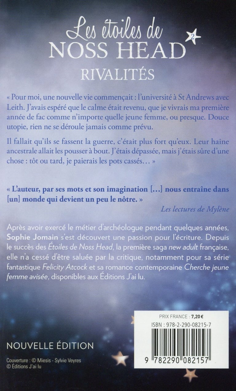 Les étoiles De Noss Head Epub Gratuit Les étoiles de noss head t.2 - rivalités : Sophie Jomain - 2290082155 -  Romans - Livres dès 12 ans - Livres pour enfants dès 12 ans | Cultura
