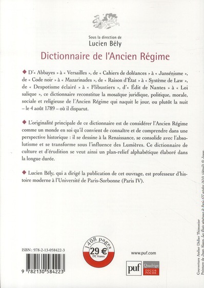 Dictionnaire de l'Ancien Régime 