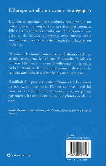 L'europe A-t-elle Un Avenir Stratégique ? : Nicole Gnesotto ...