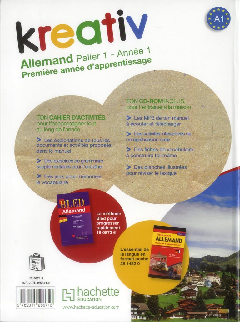 Kreativ Allemand Palier 1 Annee 2 KREATIV : allemand - année 1 palier 1 - livre de l'élève : Katrin Goldmann  - 2011256712 - Manuels scolaires | Cultura