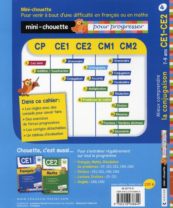 Mieux Comprendre La Conjugaison Ce1 Ce2 2218938847 Livres