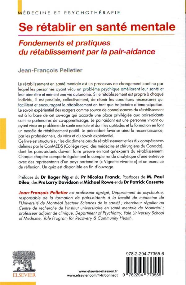 Se Rétablir En Santé Mentale - Fondements Et Pratiques Du ...