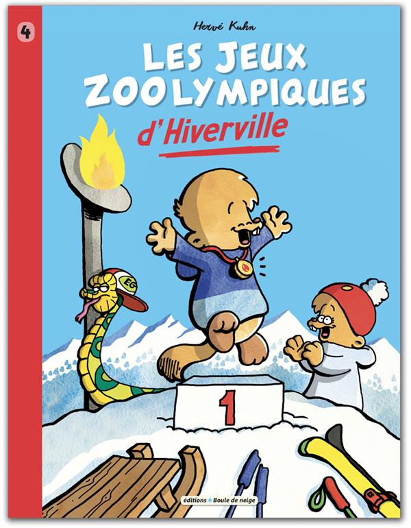 Les jeux zoolympiques d'hiverville : Hervé Kuhn - 2918735442 - BD Jeunesse  - BD et Manga Jeunesse | Cultura