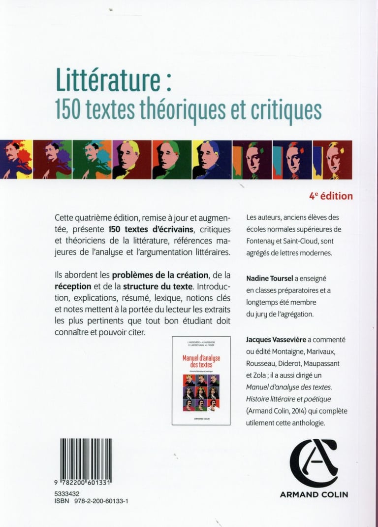 Litterature 150 Textes Theoriques Et Critiques Littérature - 150 textes théoriques et critiques : Jacques Vassevière -  2200601336 - Essais littéraires | Cultura