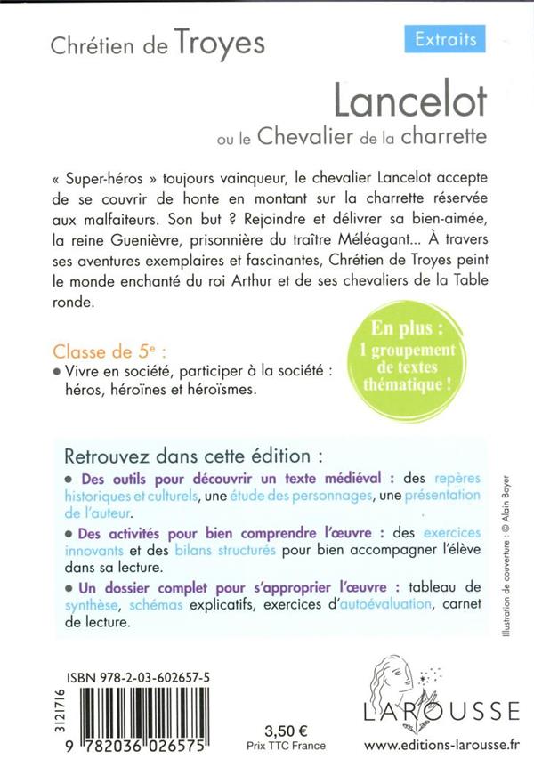 Lancelot ou le chevalier de la charrette Chrétien De Troyes