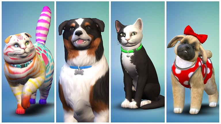 Les Sims 4 Chiens Et Chats Code De Telechargement Jeux Pc Boutique Gamers Cultura