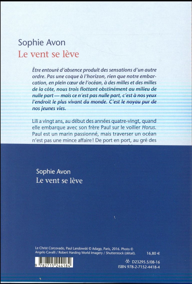 Le vent se lève Sophie Avon 2715244185 Cultura