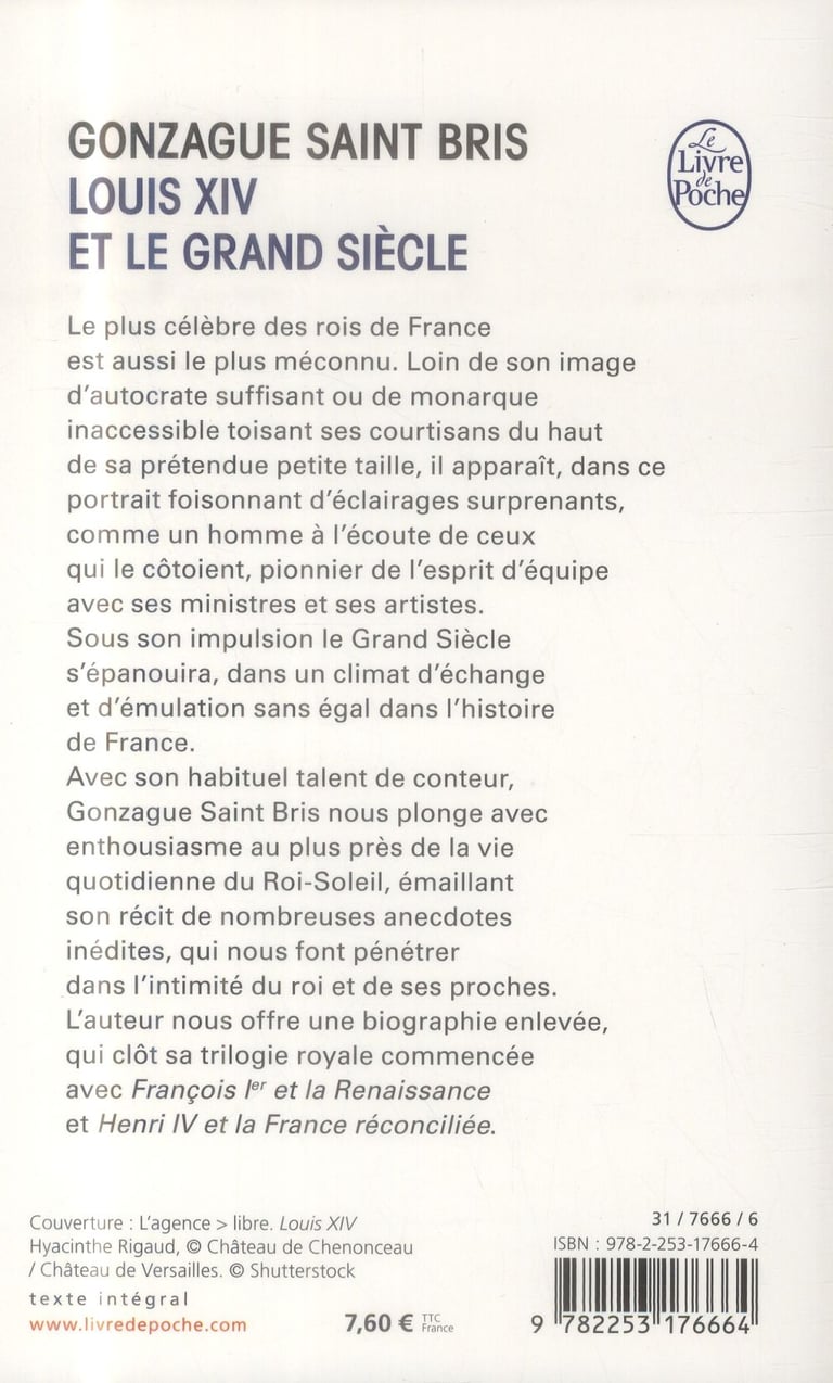 Louis xiv et le grand siècle Gonzague Saint Bris 2253176664