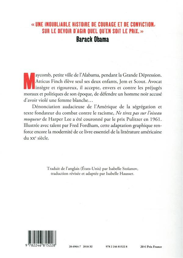 Ne tirez pas sur l'oiseau moqueur roman graphique Fred Fordham,Harper Lee 2246815223 Cultura Ne tirez pas sur l'oiseau moqueur roman graphique Fred Fordham,Harper Lee 2246815223 Cultura