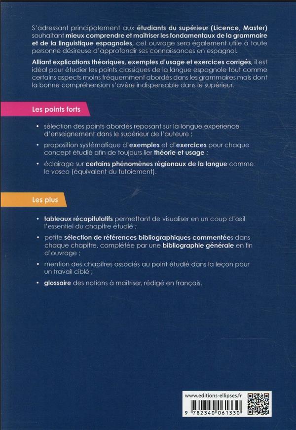 Espagnol. grammaire et linguistique : les fondamentaux à maîtriser dans ...