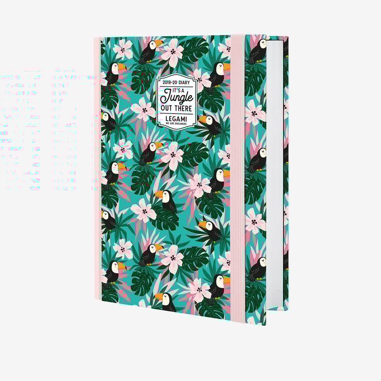 Legami - Agenda Journalier Petit 2026, Raspberry, 12 Mois Petit, Fermeture Avec élastique, Journal De Janvier 2026 à Décembre 2026, En Papier FSC Certifié, 9,5 X 13,5 Cm