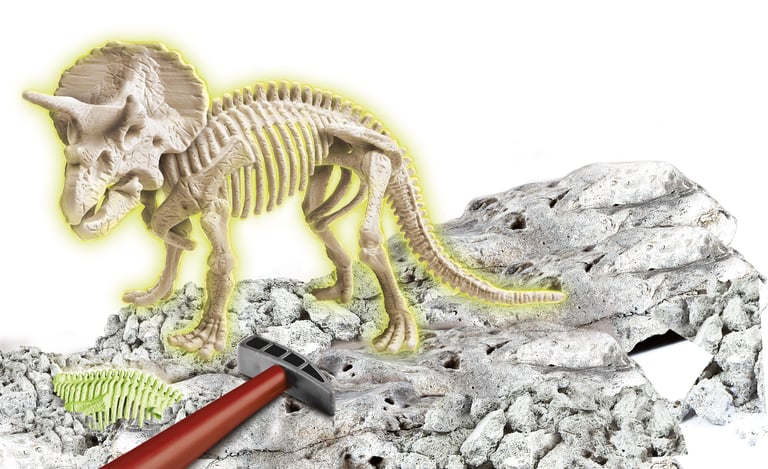 Promo Archéo Ludic T-rex Et Tricératops Clementoni chez La Grande Récré