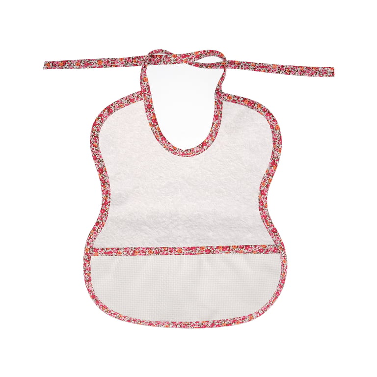 Bavoir Bandana Bébé Silly Billyz - Coton Velours - Protection Dentition - Rouge - 0-2 Ans