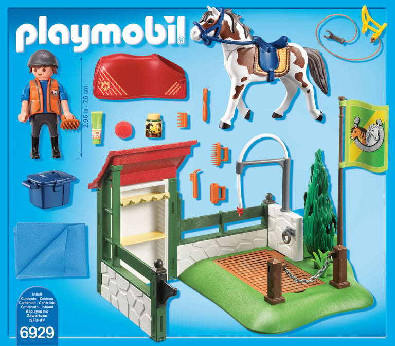 Oriëntatiepunt beklimmen Kreet Box lavage pour chevaux - Playmobil® - Country - 6929 | Cultura