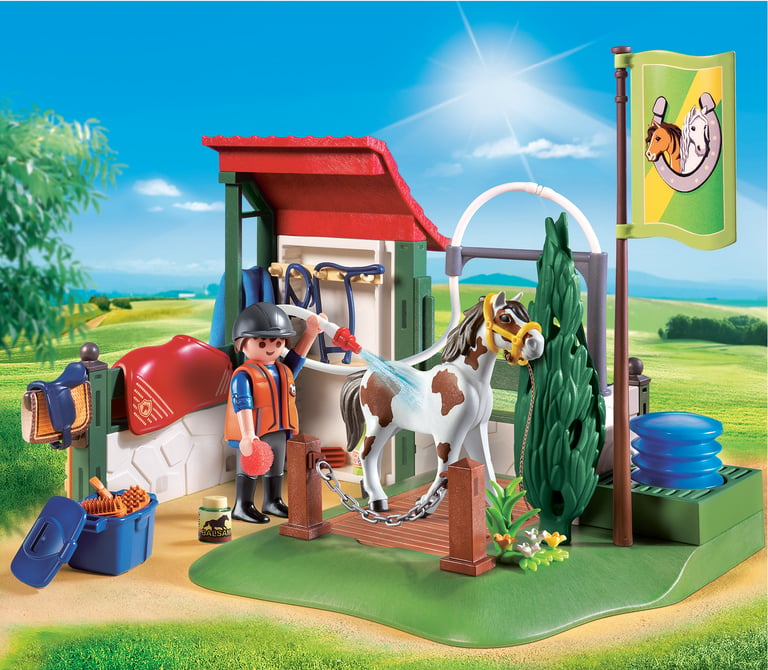 Oriëntatiepunt beklimmen Kreet Box lavage pour chevaux - Playmobil® - Country - 6929 | Cultura