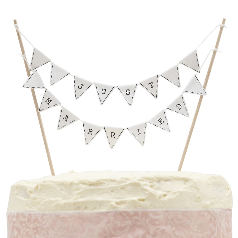 Guirlande Décoration Just Married Fanion Pour Mariage