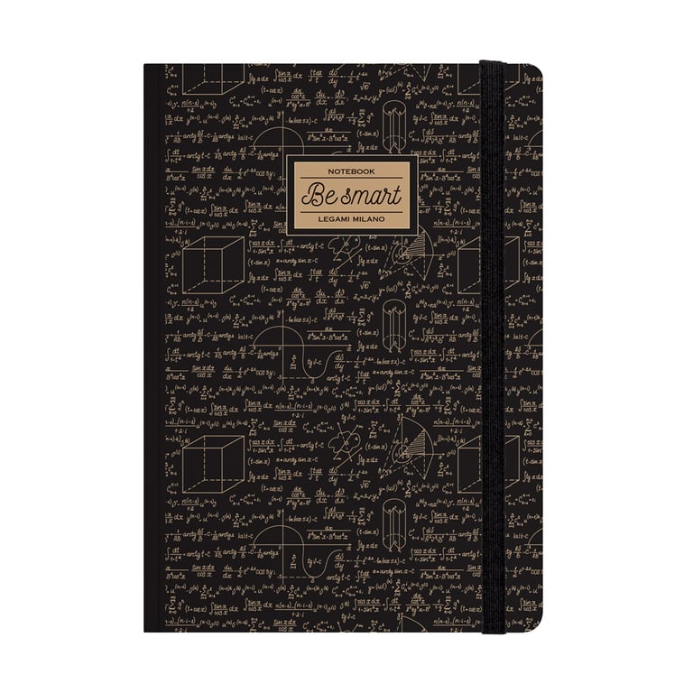 Häfft Carnet de notes A5 à carreaux [émeraude doré] 124 pages, 62 feuilles | Idéal comme journal intime, bullet journal, livre d'idées, carnet d'écriture