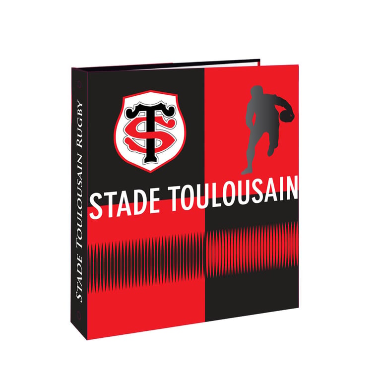 Classeur Officiel Stade Toulousain Rugby - Format A4 - 4 Anneaux - Collection Rugby