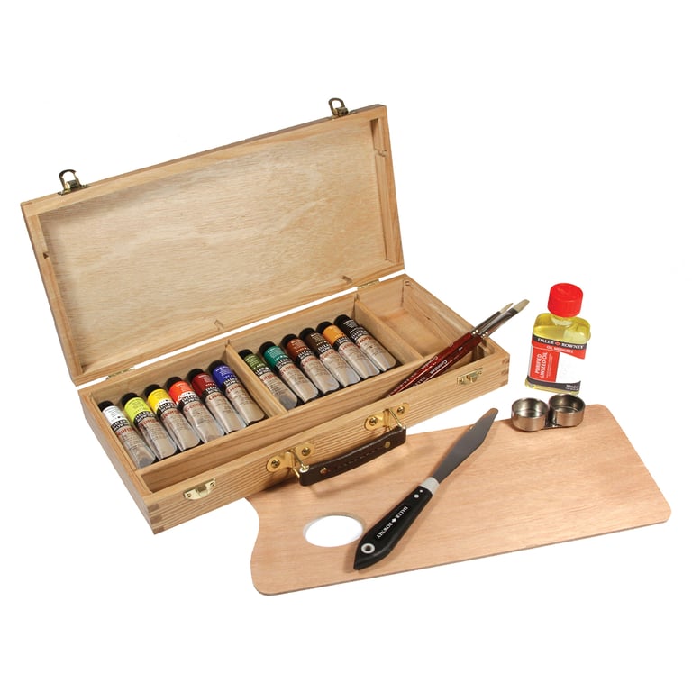 Coffret bois huile Coffrets de Peinture à l'Huile Peinture
