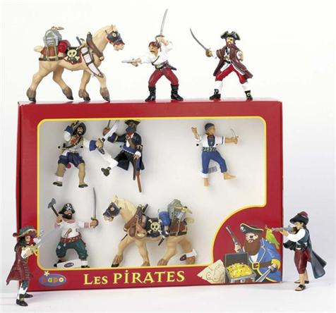Lot De 6 Figurines Pirates Of Dark Water - 1990 - MOC - Occasion