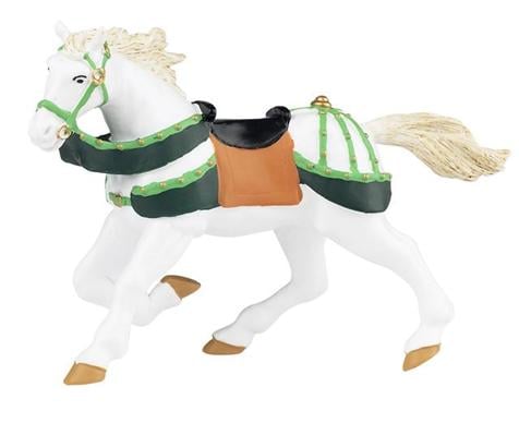 Figurine Ornement Ancienne - Cheval De Course En Craie - Années 1950 - Royaume-Uni