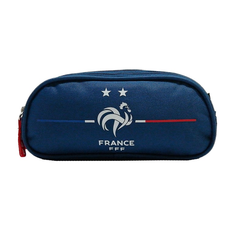 Trousse Scolaire Officielle Équipe De France De Football FFF - Collection Football Enfant Polyester Bleu Blanc Rouge