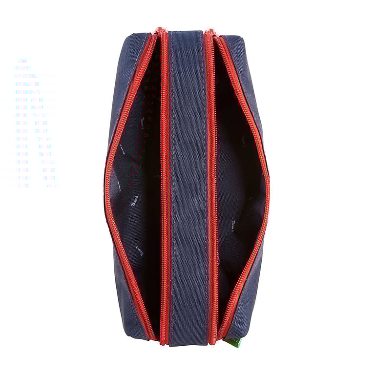Trousse Tann's - Essentiel - 2 compartiments - Rectangulaire -Bleu navy - Trousses | Cultura