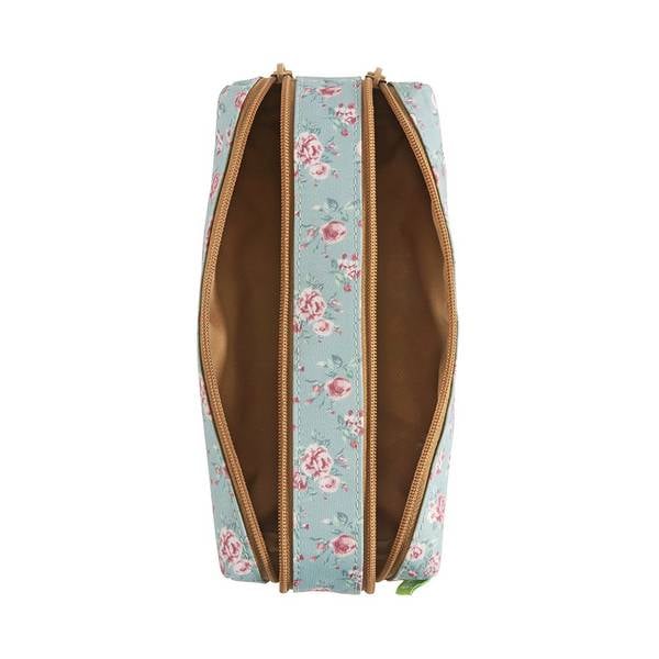 Trousse Tann's - Les Fantaisies Edimbourg - 2 compartiments - Rectangulaire - Vert d'eau 