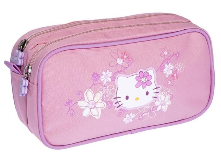 1 trousse Hello Kitty - 2 compartiments - Rectangulaire - Coloris