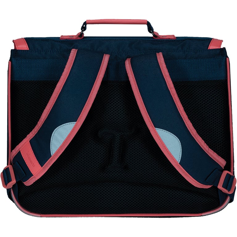 Cartable Tann's Enora 38 Cm - Thème Pirate Rose/bleu Marine - Léger Et Réfléchissant - Pour CP Au CE2
