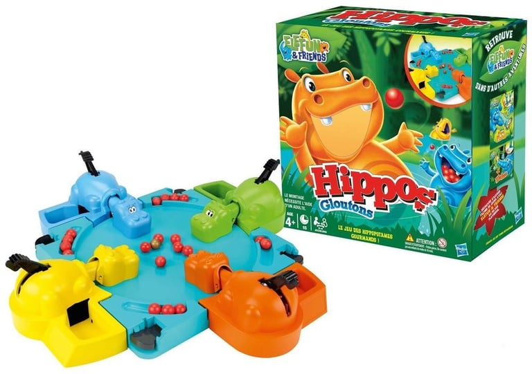 HIPPOS GLOTONES. JUEGO DE VIAJE - Hasbro Games