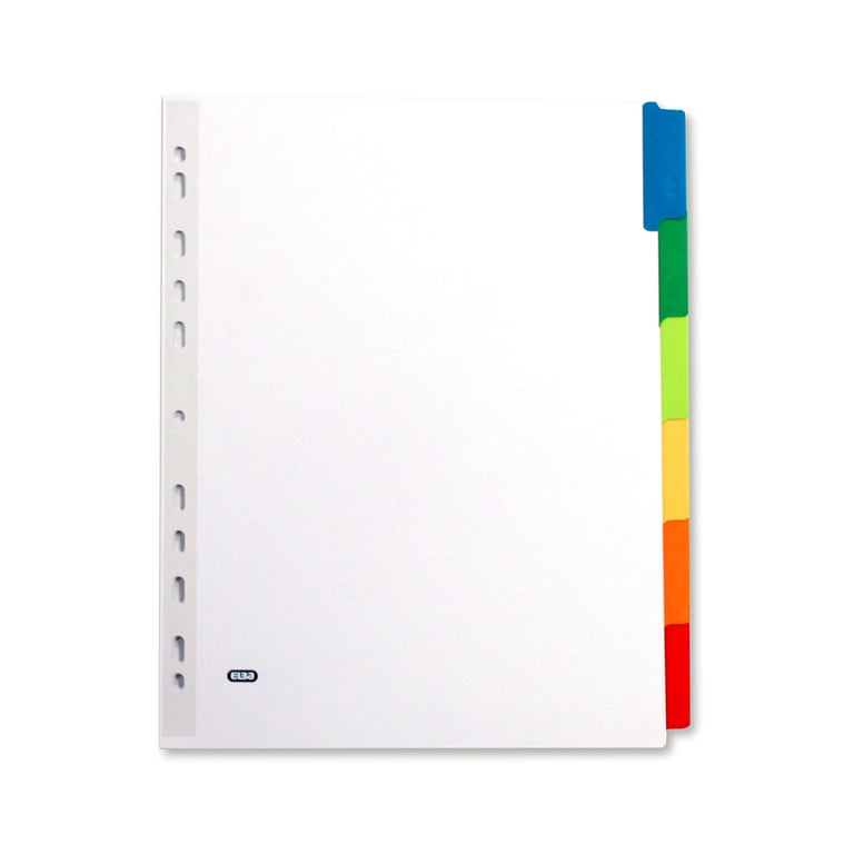 Lot de 6 intercalaires A4 - Color Life - Carton - Elba - Intercalaire ...