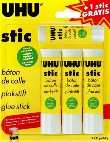 Stock Bureau - TESA Pack De 3 Bâton De Colle EcoLogo 10 G Rose