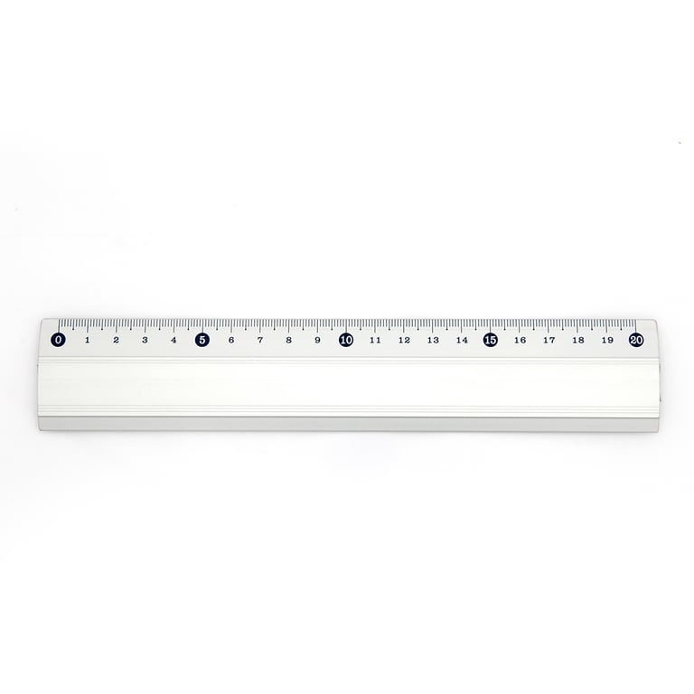 Règle En Aluminium Avec Poignée Antidérapante - 20/30/45 Cm, Pour Mesurer Et Couper Précisément, Idéale Pour Couture Et Bricolage