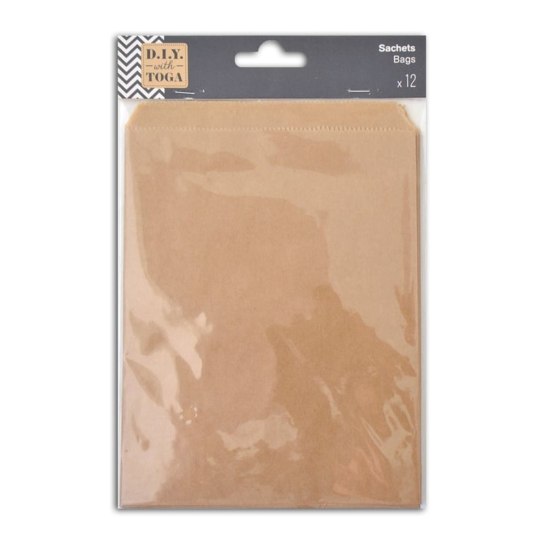 12 sachets cadeau kraft DIY by Toga Cultura