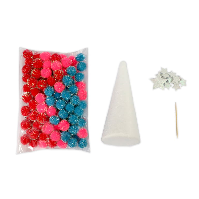 YAOZUP Kit Créatif Enfant 3-6 Ans - 200 Pompons + 12 Cartes DIY | Jouet Éducatif Motricité Fine