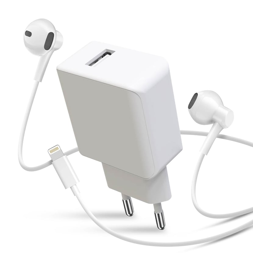 Avizar Écouteurs Filaires iPhone Lightning Télécommande Micro