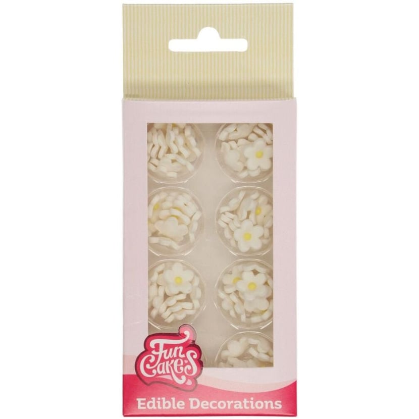Funcakes 64 Petites Fleurs Blanches - Sucre
