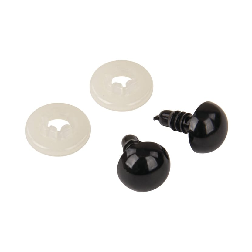 Toaob Lot De 150 Yeux De Sécurité En Plastique Avec Rondelles 6 Mm
