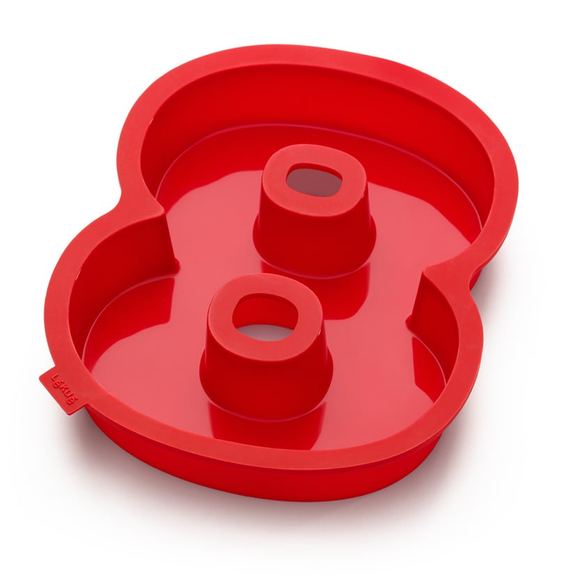 Nenkarn Moule A Gateau Chiffre 4, Moule Number Cake, 25cm Moules Chiffre Cake Pour La Pâtisserie, Les Anniversaires Et Les Fêtes, Sans BPA, Antiadhésif