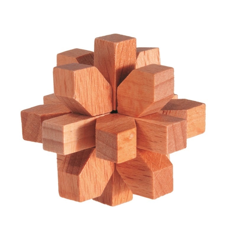 Mini casse-tête en bois Cristaux - Puzzle 3D
