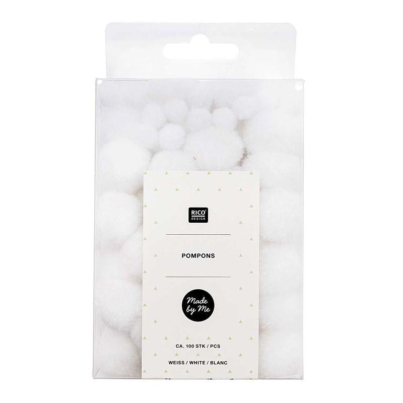 Pompon papier de soie blanc - Décorations Anniversaire