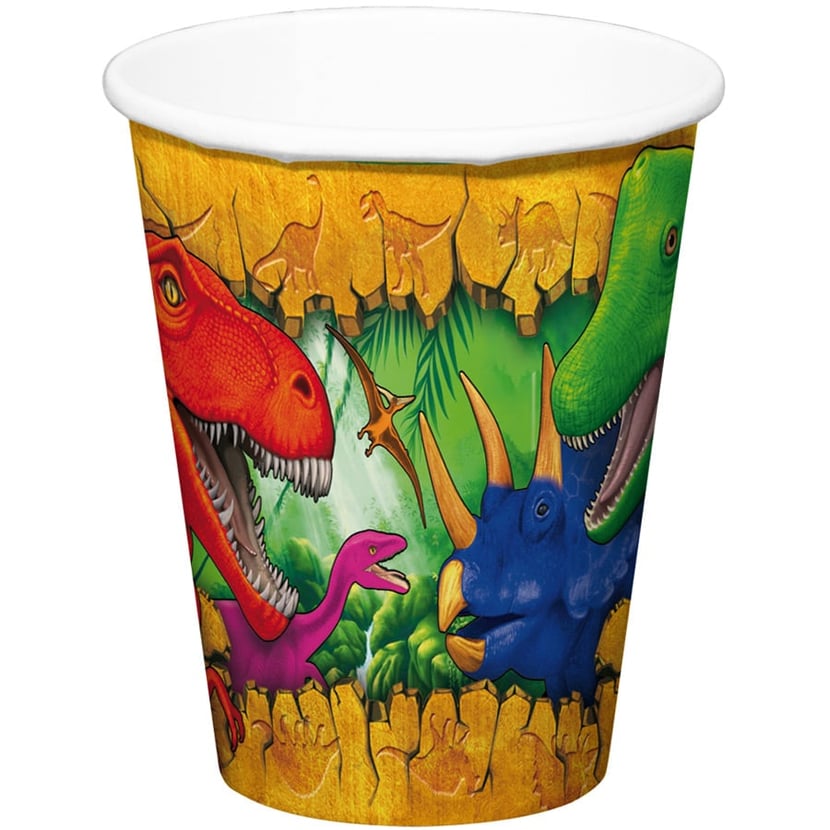 6 Gobelets Dinosaure
