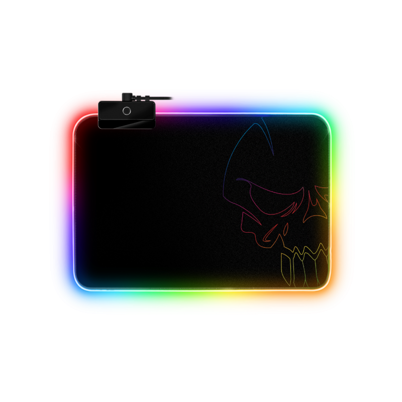 Tapis de souris - Lumineux - Rétro éclairage RGB - Anti-dérapant - 30 x ...