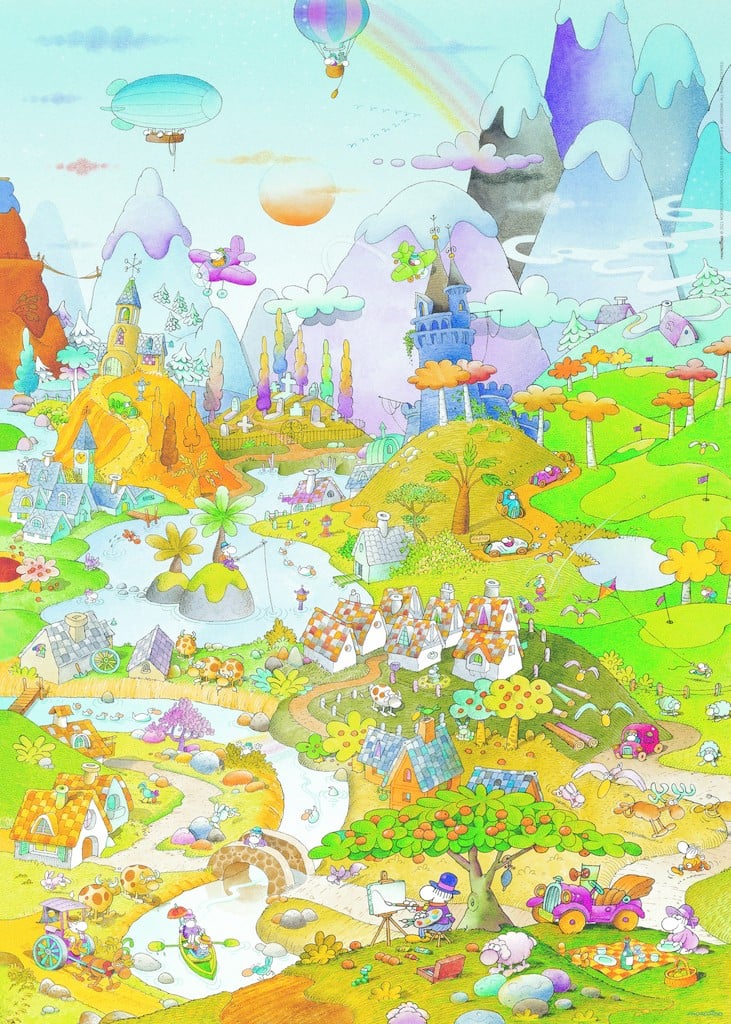 Puzzle 1000 pièces - Mordillo - Idyll by The Lake - Heye | Cultura