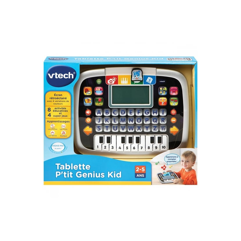 Vtech - Tablette P'tit Genius Kid noire - 139475 - Jouet